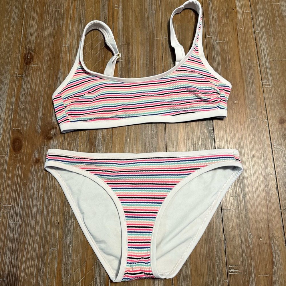 SOLD Striped Bikini Set